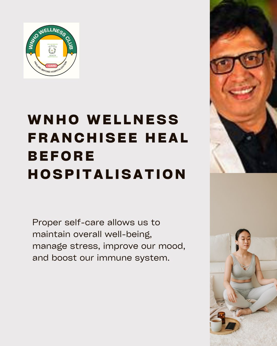 wnho wellness franchisee heal before hospitalisation